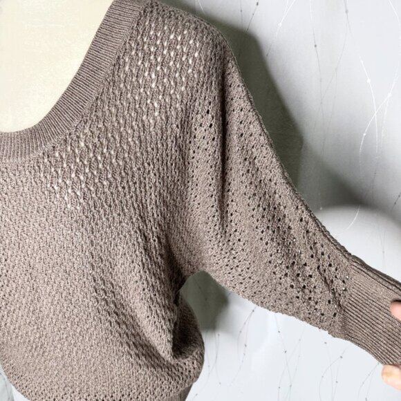 Express Copper & Brown Pullover Knit Sweater - Picture 2 of 3